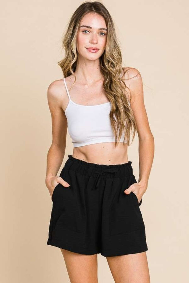 Culture Code High Waist Paper bag Shorts - Spicy and Sexy