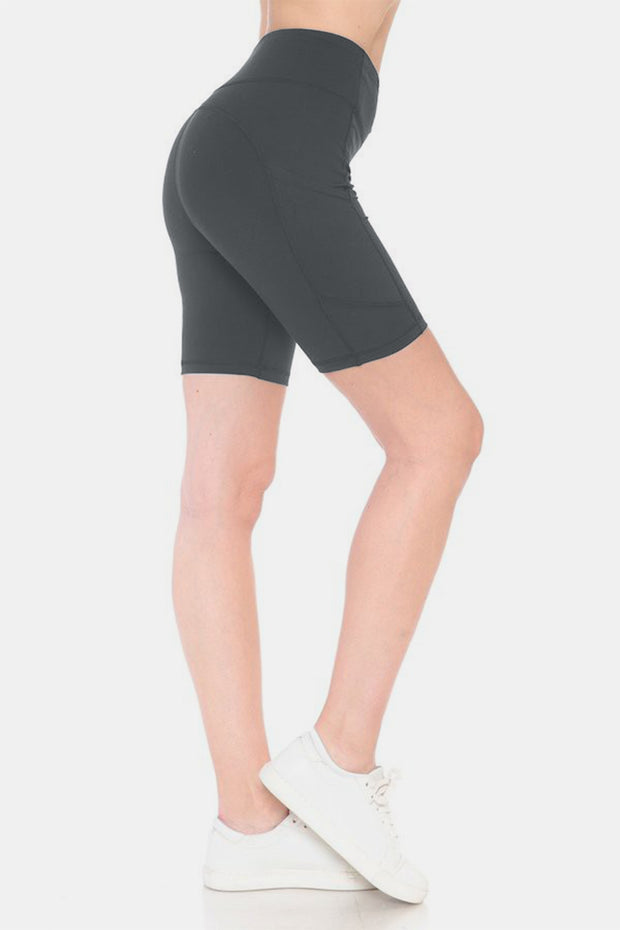 Leggings Depot Full Size High Waist Active Shorts