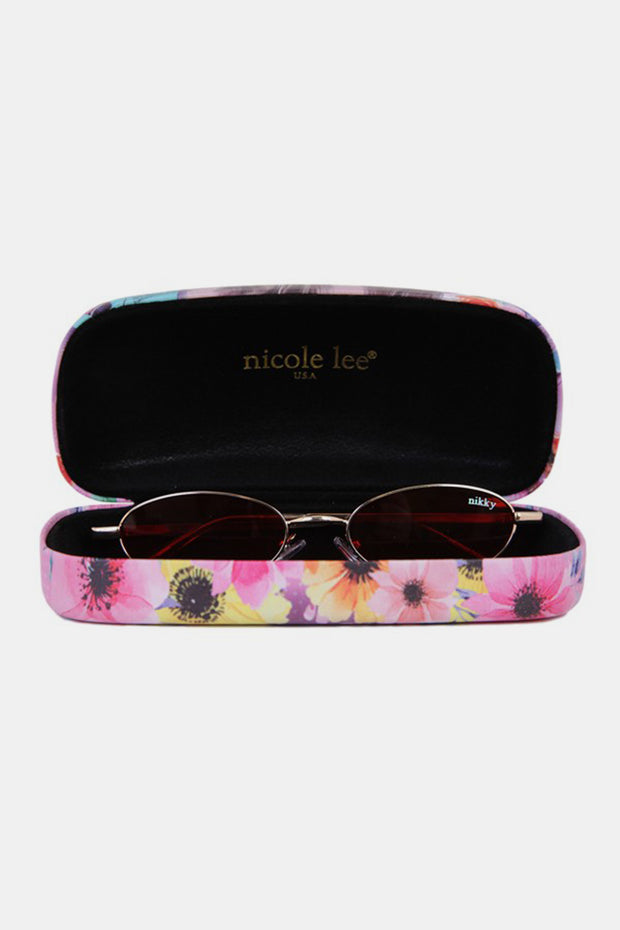Nicole Lee USA Metal Frame Finley Oval Sunglasses