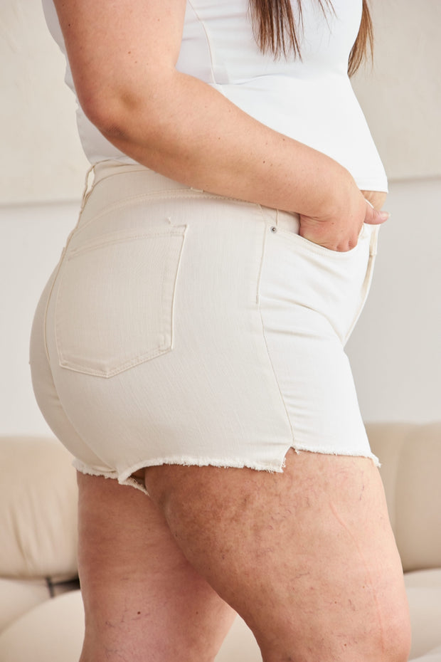 RFM Full Size Tummy Control High Waist Denim Shorts