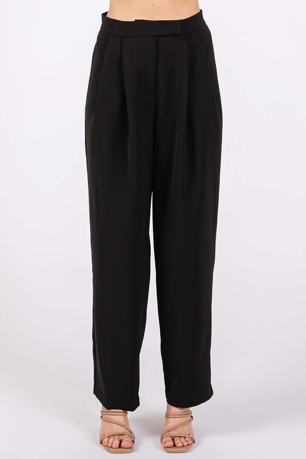 GeeGee High-Waisted Pleated Pants - Spicy and Sexy