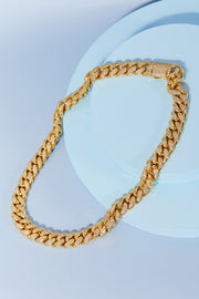 GNJ MANUFACTURING Cubic Zirconia Curb Chain Necklace - Spicy and Sexy
