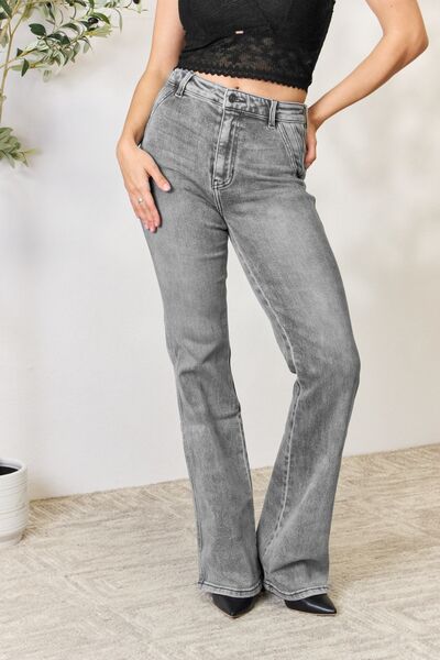 Kancan High Waist Slim Flare Jeans - Spicy and Sexy