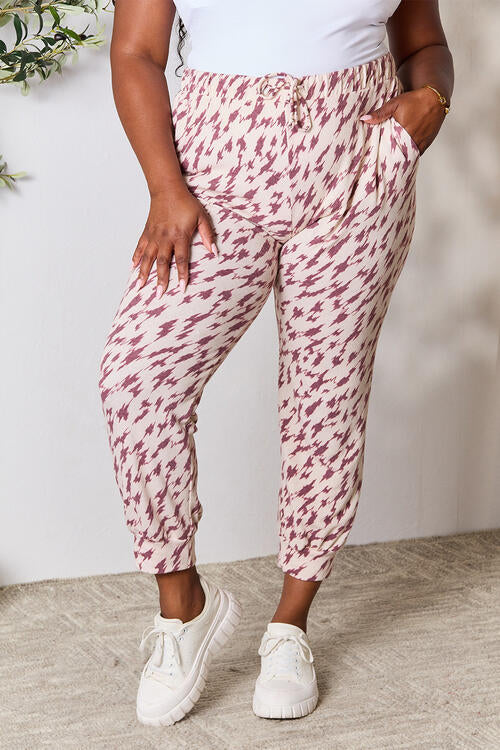 Heimish Full Size Printed Drawstring Pants - Spicy and Sexy