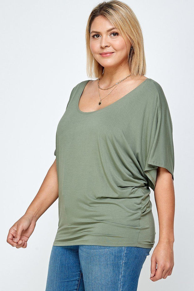 Solid Knit Top With A Flowy Silhouette - Spicy and Sexy