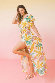 A Printed Woven Maxi Cover Up - Spicy and Sexy
