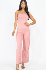 Solid Strapless Jumpsuit - Spicy and Sexy