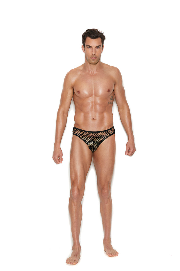 Men's Fishnet Thong Back Brief - Spicy and Sexy