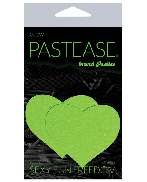 Pastease Premium Heart - Glow In The Dark Green O/s