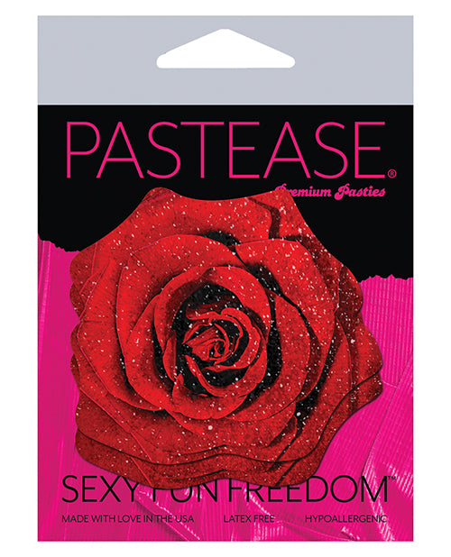 Pastease Premium Glitter Velvet Blooming Rose - O/s - Spicy and Sexy