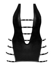 Lust Portia Mini Dress With Plush Elastic Strapping Black