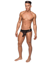 Hoser Stretch Mesh Thong Black - Spicy and Sexy