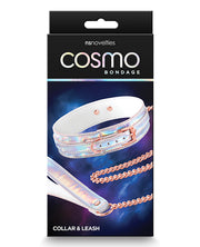 Cosmo Bondage Collar & Leash - Rainbow - Spicy and Sexy