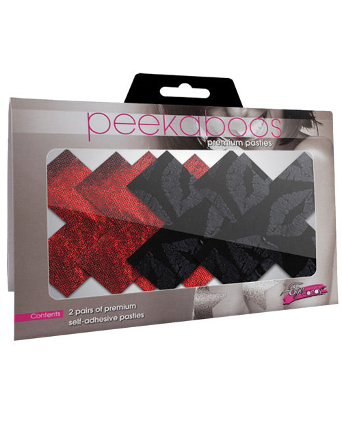 Stolen Kisses Xs - Red & Black Pack Of 2 - Spicy and Sexy