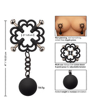 Nipple Grips Power Grip 4 Point Weighted Nipple Press - Black - Spicy and Sexy