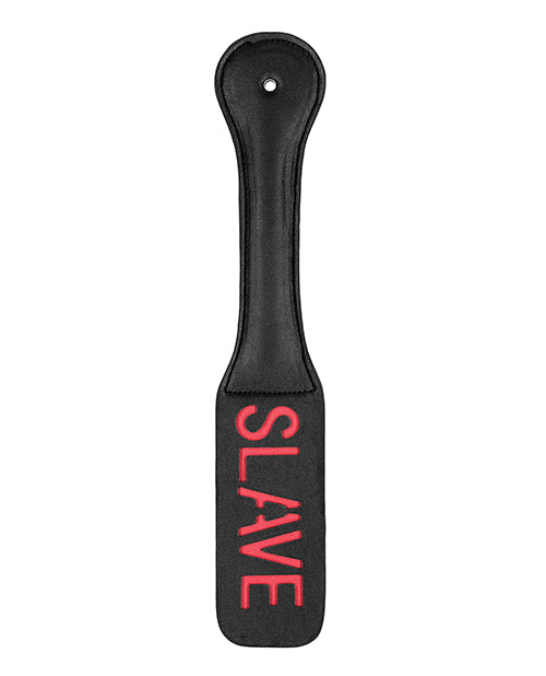 Shots Ouch Slave Paddle - Black - Spicy and Sexy