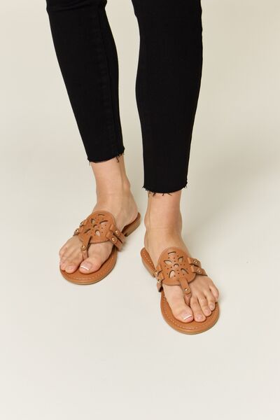 Forever Link Cutout PU Leather Open Toe Sandals - Spicy and Sexy