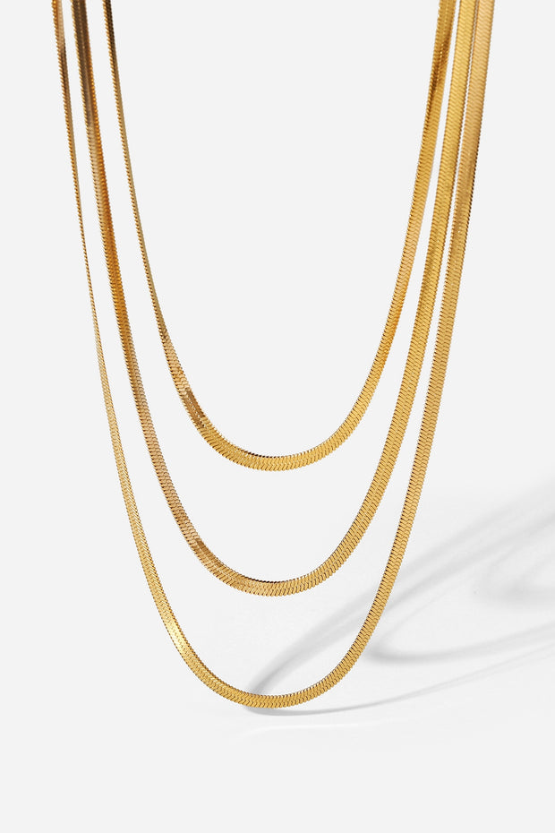 Triple-Layered Snake Chain Necklace - Spicy and Sexy