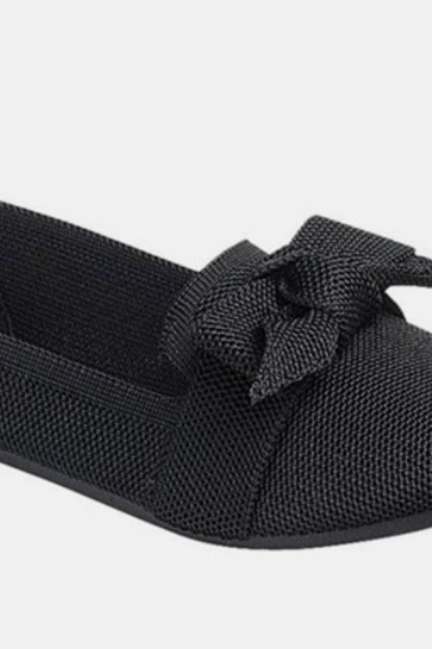 Forever Link Bow Tie Slip On Ballet Flats