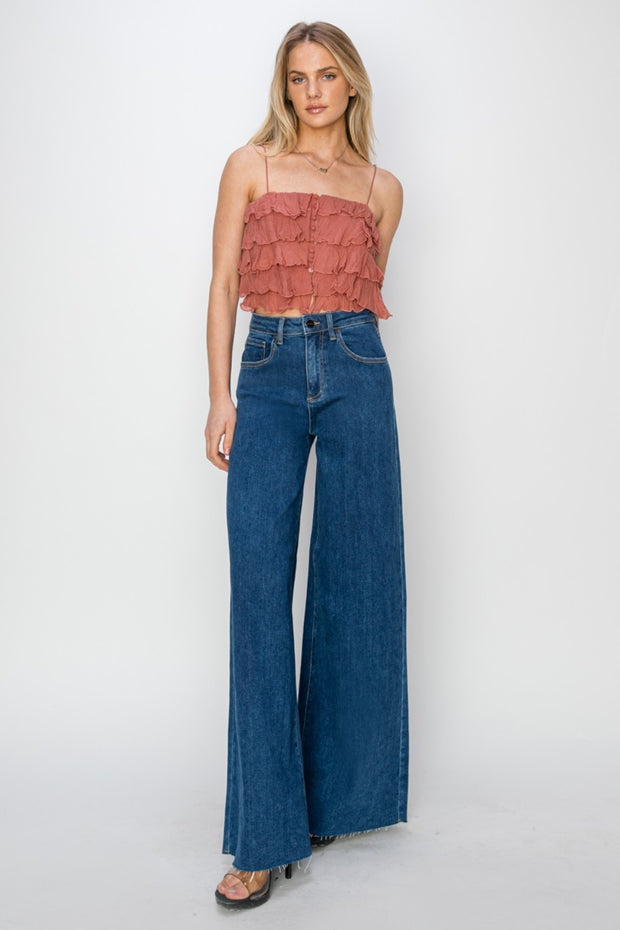 RISEN High Rise Palazzo Jeans
