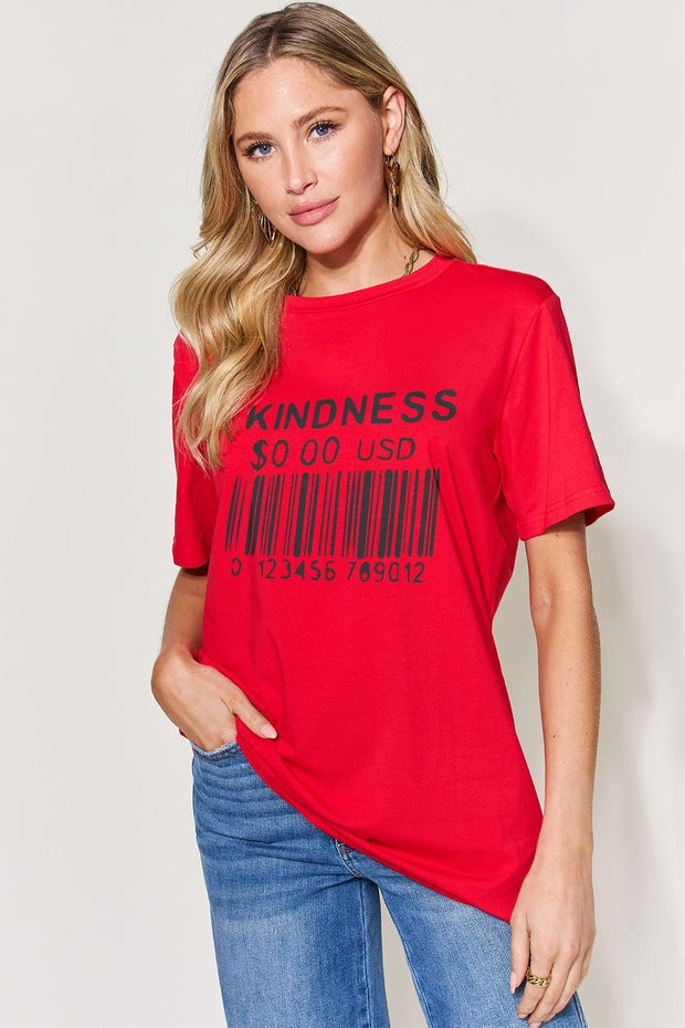 Simply Love Full Size KINDNESS Round Neck T-Shirt