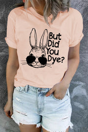 Rabbit Graphic Round Neck T-Shirt