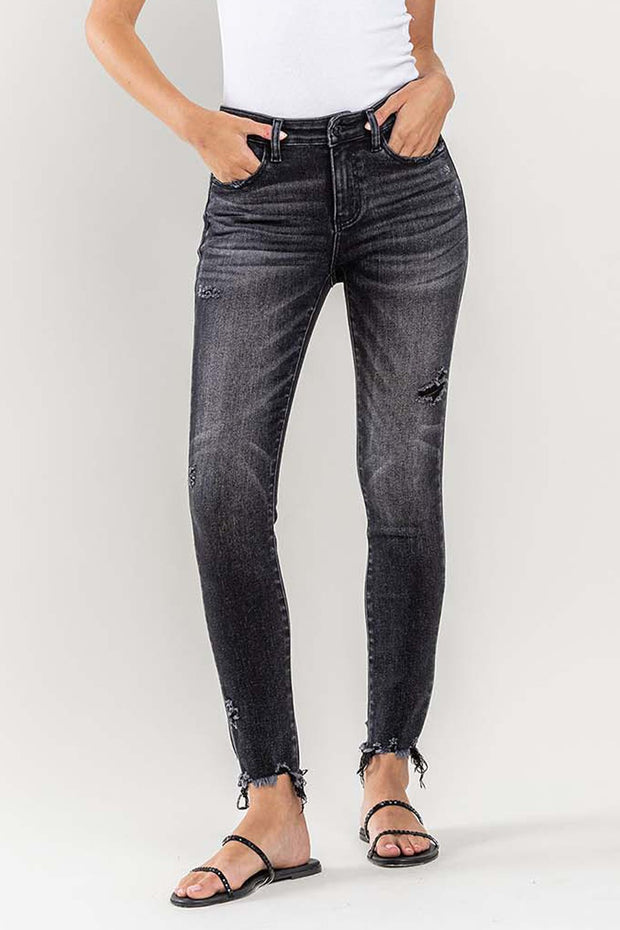 Lovervet Raw Hem Cropped Skinny Jeans - Spicy and Sexy