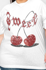 Simply Love Full Size Sweet Cherry Graphic T-Shirt