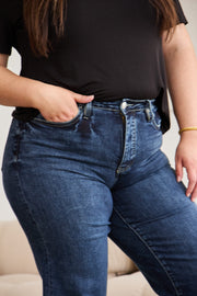 RFM Full Size Tummy Control High Waist Raw Hem Jeans