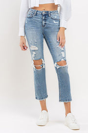 Lovervet Full Size High Rise Slim Straight Jeans