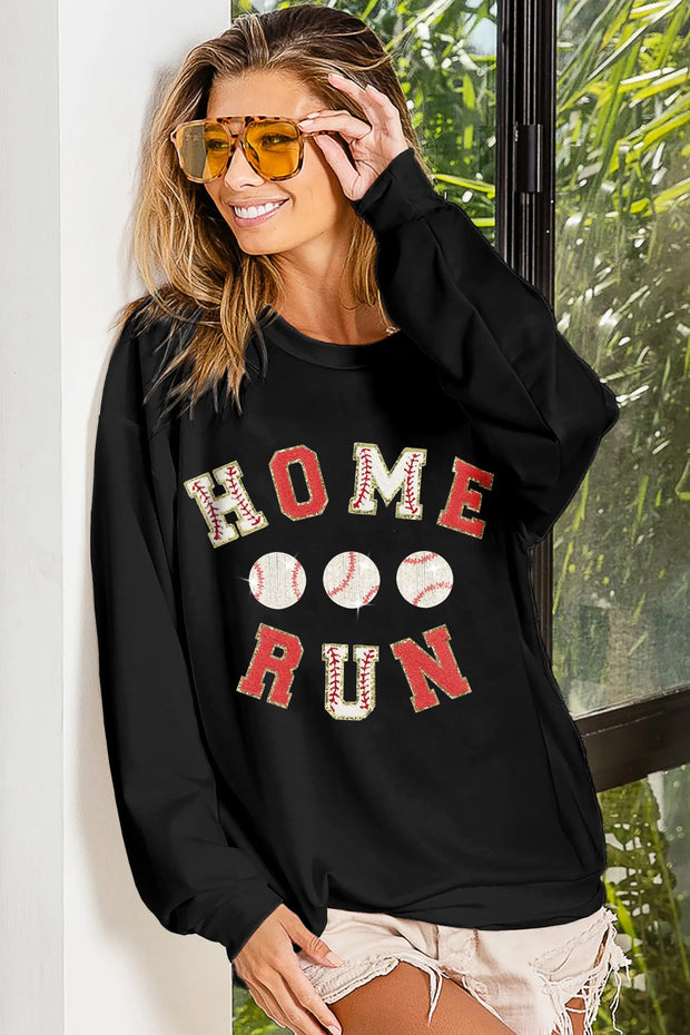 BiBi Baseballs Homerun Patches French Terry Sweatshirt
