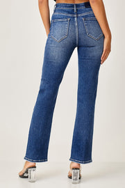 RISEN Mid Rise Slim Straight Jeans