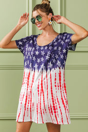 BiBi American Flag Theme Tee Dress