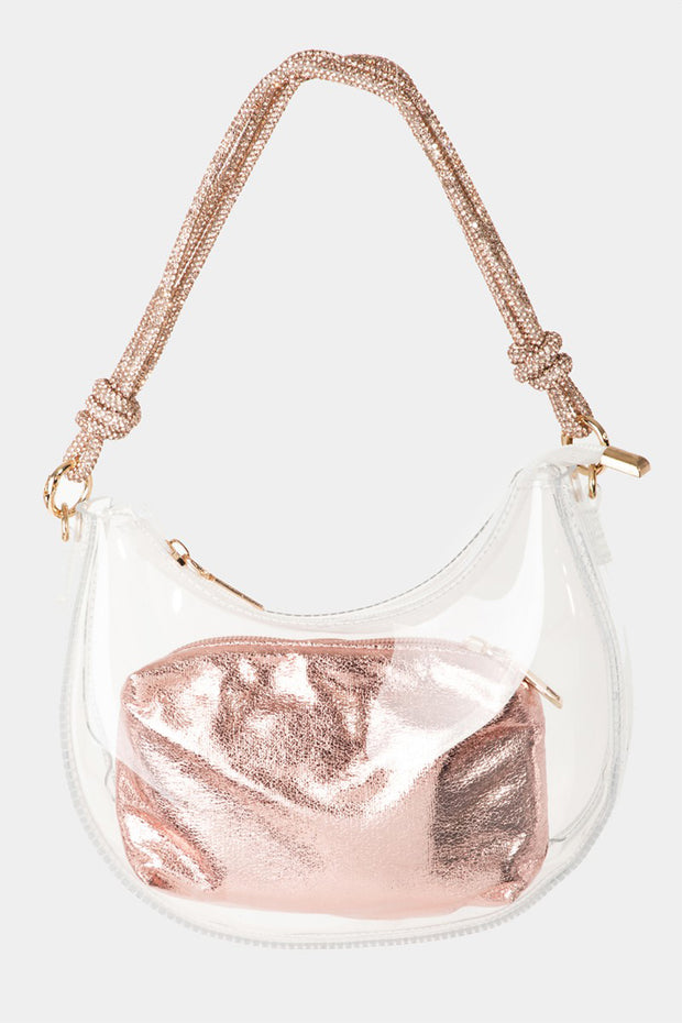 Fame Clear See Through Baguette Bag