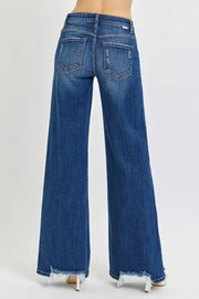 RISEN Full Size Mid Rise Wide Jeans Plus Size