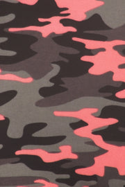 Camouflage Printed High Waisted Leggings With Elastic Waistband
