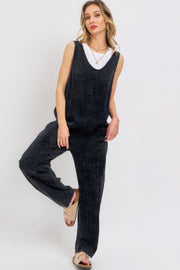 Mineral Washed Summer Jumpsuit