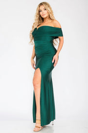 Plus Off Shoulder Party Maxi Dress