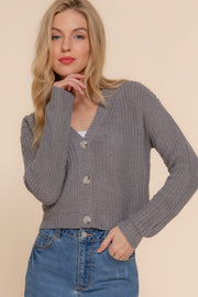 Long Sleeve V-neck Sweater Cardigan