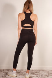 Tank Crop Top & High Waist Leggings Set