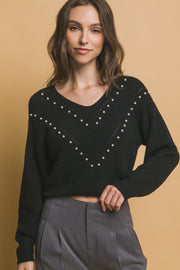 Pearl Details Sweater