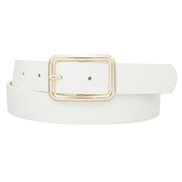 Modern Rectangle Buckle Belt