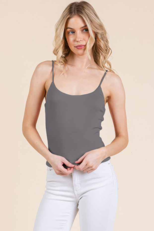 Basic Double Layers Fitted Cami Top