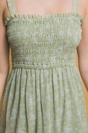Tiered Midi Floral Dress