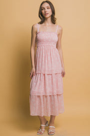 Tiered Midi Floral Dress