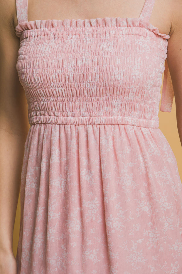Tiered Midi Floral Dress