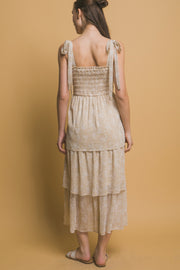 Tiered Midi Floral Dress