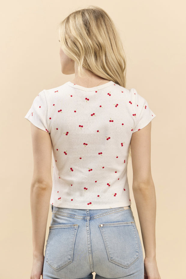 Short Sleeve Printed Baby Tee