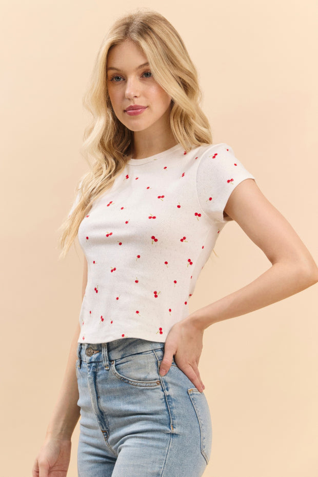 Short Sleeve Printed Baby Tee