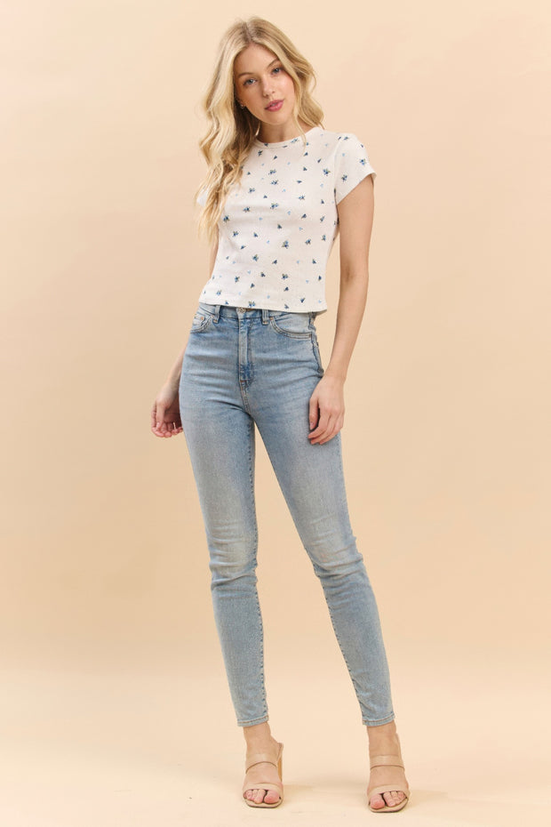 Short Sleeve Printed Baby Tee